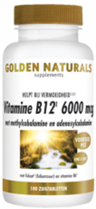 GOLDEN NATURALS VITAMINE B12 6000MCG 180TB